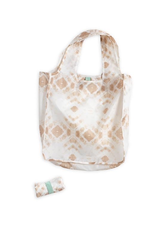 Pure Sage Reusable Grocery Bag - Stylish Shopping Bags for Groceries - Foldable Tote Bag - color: Natural Spirit