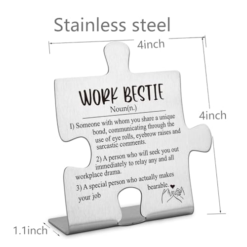 Work Bestie Gift for Women, Coworker Leaving Gift, Goodbye Work Friend Sign - style: PT Work Bestie