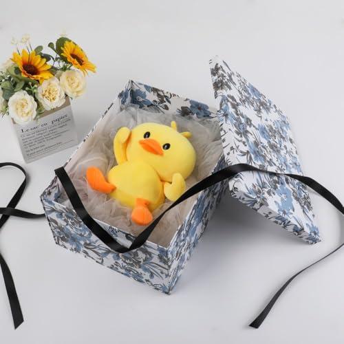 1 Pack Decorative Storage Boxes 14.5x11x7 Inch Large Keepsake Boxes Decorative Box with Lids for Home Decor Memory Box for Keepsakes Large Gift Boxes - color: 14.5x11x7Inch-Blue-Pack of 1