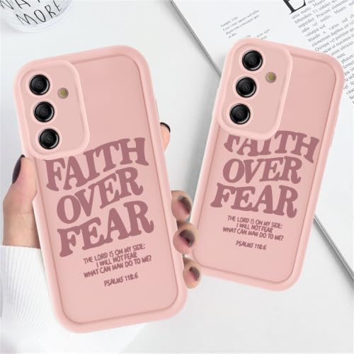 Christian Case for Samsung Galaxy S25, Western Aesthetic Bible Verse Pattern Design God Jesus Phone Cover for Women Men, Soft TPU Protective Shell for Samsung S25 6.2" - color: Pink Bible Verse