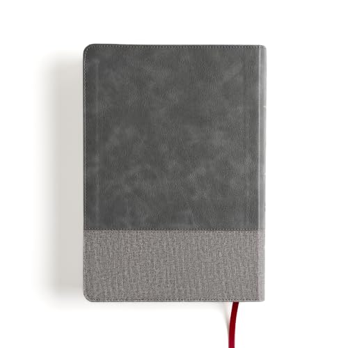 CSB Super Giant Print Reference Bible, Optimal Type, Digital Study Edition, Charcoal LeatherTouch, Red Letter, Presentation Page, Robust Cross-Reference System, Full-Color Maps