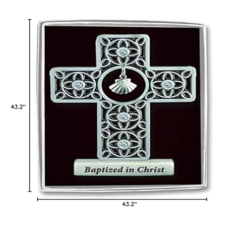 Cathedral Art (Abbey & CA Gift Baptized in Christ Standing Cross, 3-Inch High, Multi - style: Baptised in Christ