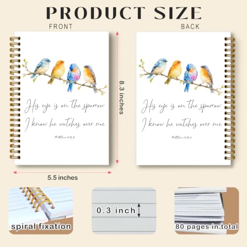 Christian Bird Notebook Journal 5.5x8.3