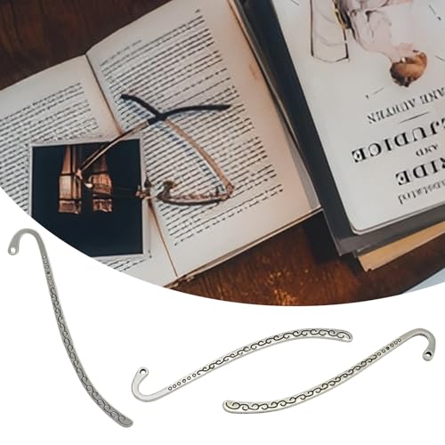 Metal Bookmarks, Set of 20 - color: Silver