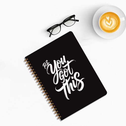 You Got This Spiral Notebook, Inspirational Notebooks for Women Men - color: You got this