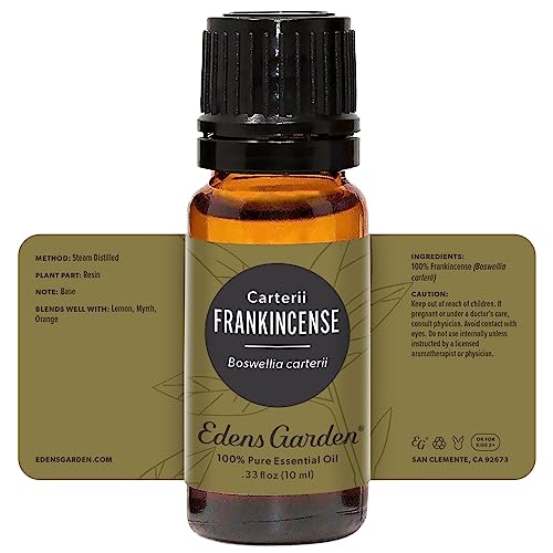 Edens Garden Frankincense- Carterii Essential Oil- 100% Pure 10 ml (.33 oz) - size: 0.33 Fl Oz (Pack of 1)