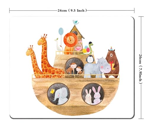 TSSOHU Mouse Pad, Rectangle Ship with Animals Anti-Slip Rubber Mousepad for Gaming Office Laptop Computer PC Men Women, Cute Custom Pattern, 9.5*7.9 Inch, WMJMP2434 - color: WMJ134
