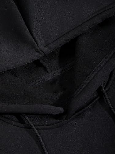 Floerns Men's Long Sleeve Hooded Casual Y2K Graphic Hoodies Sweatshirt - color: Black Rose Floral, size: Medium
