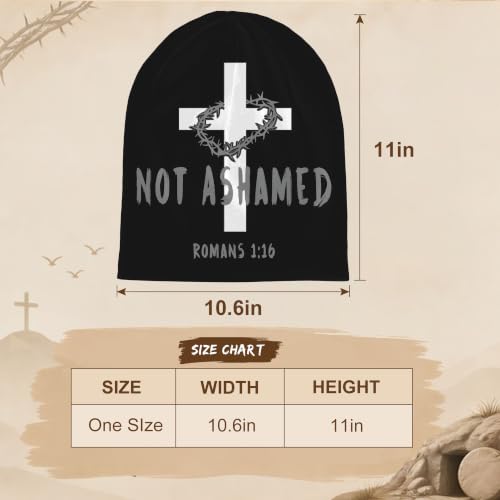 Beanie Hat for Men/Women Elasticity Winter Skull Cap Warm Soft Knit Hat Lightweight Running Hat Black - color: Religious Christian Faith Jesus1