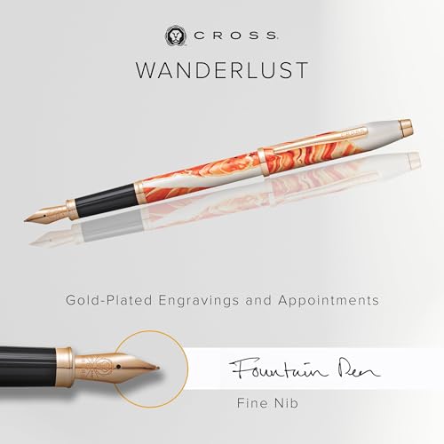 Cross Wanderlust Antelope Canyon Fountain Pen, Medium Nib, Black Ink - color: Antelope Canyon