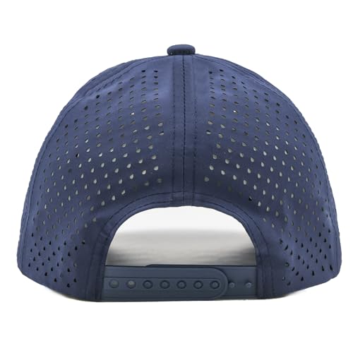 Christian Cross Hat for Men, Quick Dry Baseball Cap, Faith Gift Hats - color: Navy