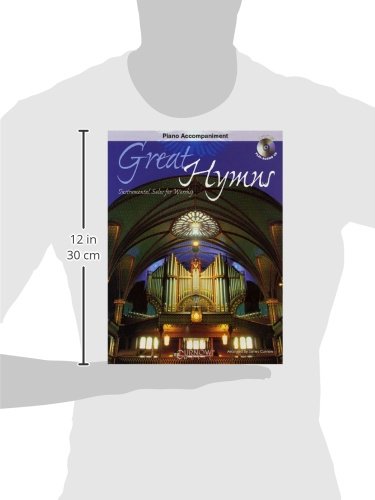 Great Hymns: Piano Accompaniment Sheet Music Book - 10 Traditional Worship Hymns for Instrumental Solos Arranged by James Curnow | Intermediate Piano Accompaniment for Church Practice & Performance