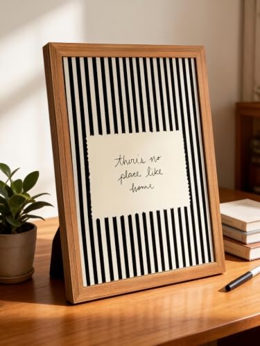 Framed There's No Place Like Home Canvas Wall Art 8x10 in - color: There's No Place Like Home, size: 8"L x 10"W