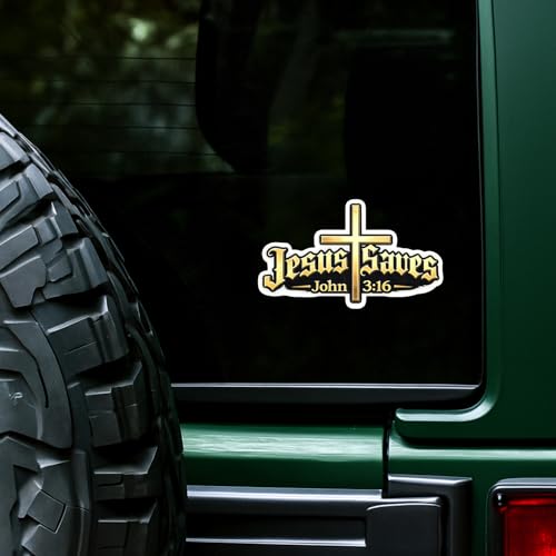 (8Pcs) Firefighter Sticker - Firefighter Stickers Waterproof Vinyl - color: Jesus Stickers 4
