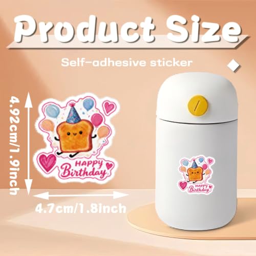 100PCS Birthday Stickers Water Bottles Stickers - color: Birthday