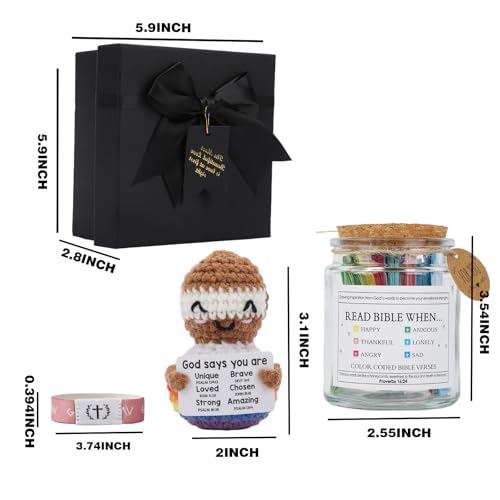 Read Me When Bible Verses Jar – Birthday Gifts for Women, Christian Gifts for Women, Graduations Gift for Her, Gift for Mom from Daughter