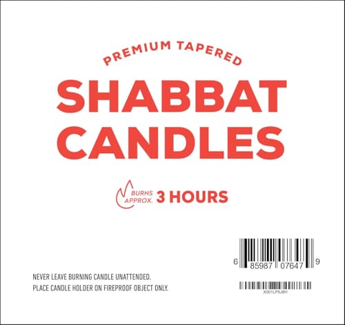 Classic White Candles-72 Bulk 2 Pack (Total of 144 Candles) - Traditional Shabbat, Dinner, Ceremonies, and Emergencies- Long Lasting Burn Time - size: 144 Ct. 3HR