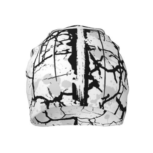 Jesus Christian Cross Beanie Chemo Hat Cancer Headwear Knitted Hats Slouchy Cap for Adults Women Men - color: Jesus-v00001