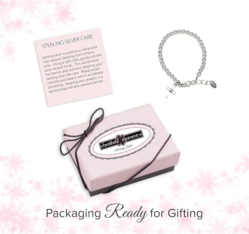 Cherished Moments Beaded Bracelet, .925 Sterling Silver or 14K Gold-Plated - color: Silver LG (5-10 years)