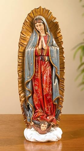 Avalon Gallery Catholic Saints Figurine - Toscana Collection Religious Statue, 9" H, Our Lady of Guadalupe - color: Our Lady of Guadalupe
