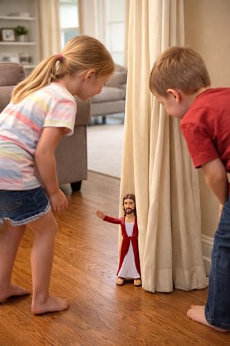 NJ Croce 6.5" Jesus of Nazareth Poseable Figure, Bendable Toy, Religious Gift, Great Bible Character for Hide and Seek Games, Safe for Kids, Bring Your Religion Back to Life!