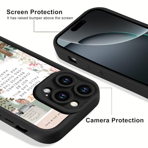 2 Pack Stylish Jesus Christian Collage Phone Cases for iPhone 11 Case Flower Designed Shockproof Soft Protective for Women Men Cover Funda for iPhone 11 6.1 Inch - color: Black, size: for iPhone 11