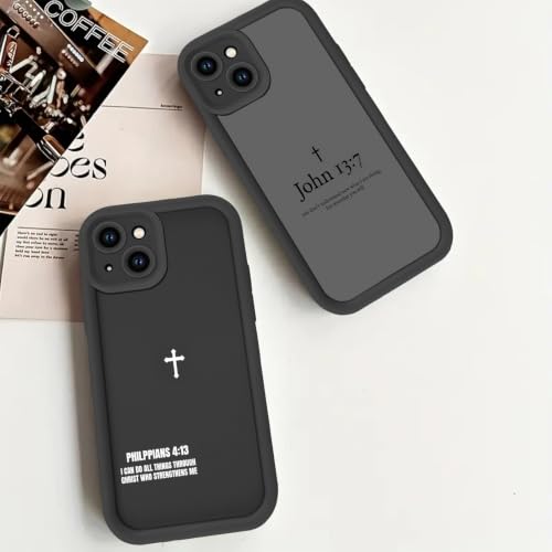 John 13:7 Bible Verse Jesus Christian Cross Phone Case for iPhone 14 Case Shockproof Soft Protective for Women Men Cover Funda for iPhone 14 6.1 Inch - color: Bible Verse