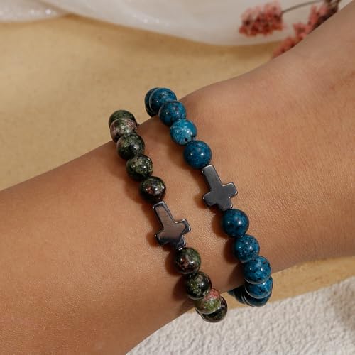 BROCC 9Pcs Cross Bracelets for Women Men