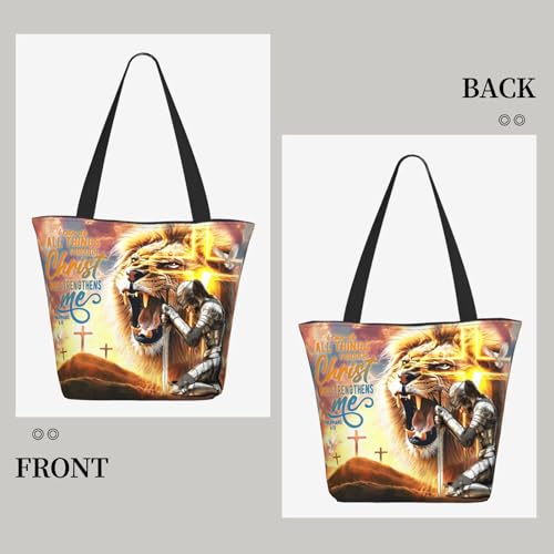 Bible Tote Bags for Women Christian Gifts Religious Church Shoulder Bag - color: Bible-33