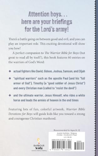 Warrior Bible Devotions for Boys: 60 Briefings for the Lord's Army