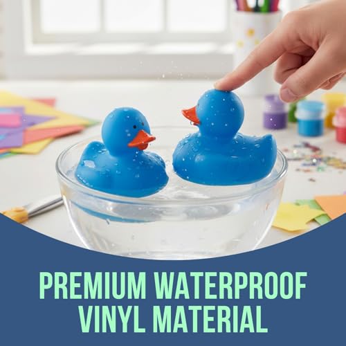 Fun Express Rubber 2" Solid Color Duckies, Blue - color: Blue