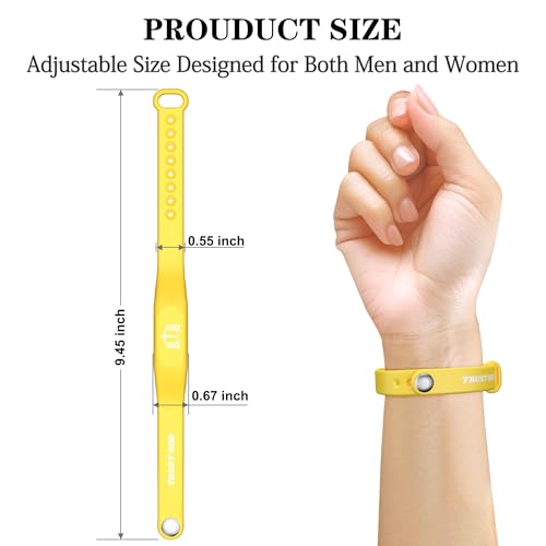 Bible Verse Bracelet,Silicone Daily Bible Verse Bracelet,NFC-Enabled Jesus Bracelets for IOS and Android,Christian Gifts for Women,Birthday Gifts for Women,Men,Teens.Gift For Mom and Father - color: Yellow