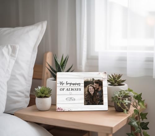 The Beginning of Always Engagement Photo Frame - color: couple 2