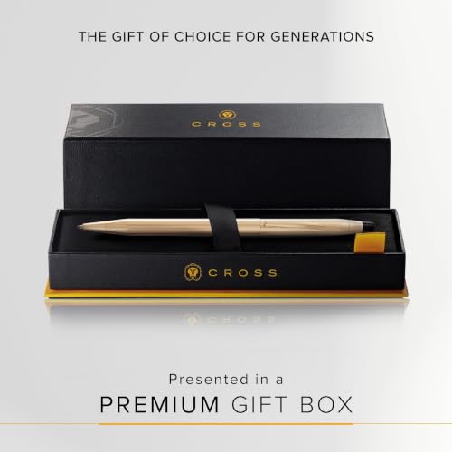 Cross Classic Century 23KT Gold Ballpoint Pen, Medium Point, Black Ink - color: Gold