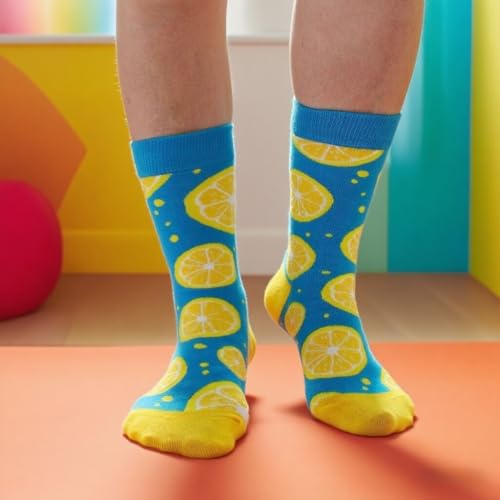 Womens Animal Socks Size 9-11, Cute Funny Fun Crazy Novelty Colorful Calf Girls Crew Socks - color: Ns-06