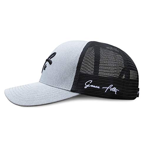 Grace Folly Trucker Hat for Men or Women- Many Cool Designs - color: Grey With Gf Logo