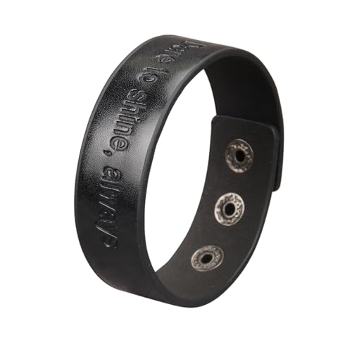 GelConnie Leather Cuff Bracelet Punk Braided Bracelets Rock Leather Wristbands Faux Mens Leather Bracelet Gothic Viking Bangle Adjustable Wrap Bracelet for Women,Men - color: Black Engraved Leather Bracelet