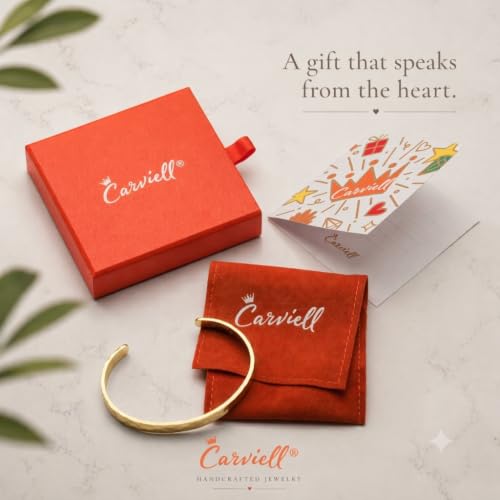 Carviell Bracelets for Women – 100+ Meaningful Engraved Messages – Solid 316L Surgical Stainless Steel Cuff Bracelet – Gift Ready - color: CHRISTIAN Gift - Be still, and know that I am God – Psalm 46:10