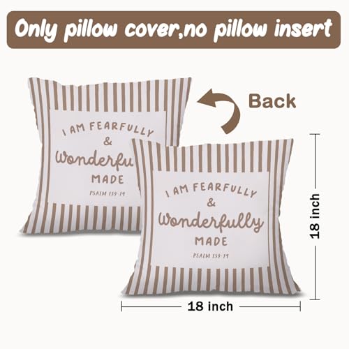 Kids Room Decor Pillow Covers 18x18,Bible Verse Throw Pillow Cover - color: Bible