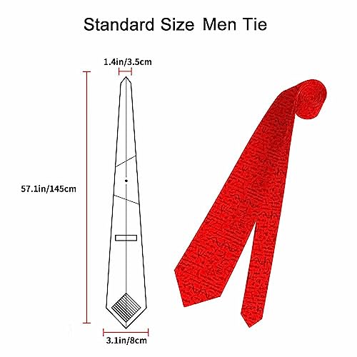 Funny Men's Tie Halloween Men's Neckties for Mens Wedding Party Work Casual Holiday - color: Math Formula