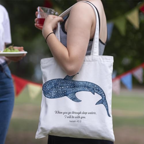 JINYO Christian Canvas Tote Bag, Bible Tote Bags for Women - color: Christian Tote Bag-5