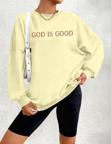 Oversized Sweatshirt for Women Funny Saying Sweatshirts Casual Graphic Pullover Fall Fashion Long Sleeve Shirt - color: Apricot-2, size: XX-Large