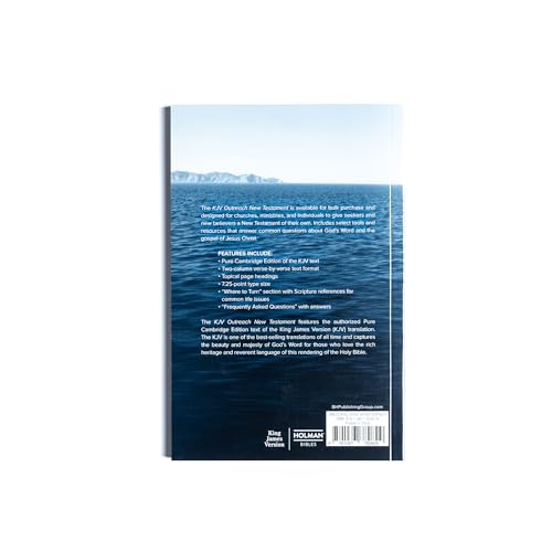 KJV Outreach New Testament, Trade Paper, Black Letter, Pure Cambridge Text, New Believer, Economy, Easy-to-Read Bible MCM Type