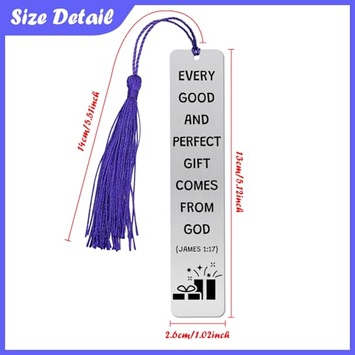 Christian Gifts for Women Inspirational Quotes Bookmarks Inspiration Religious Gift Stainless Steel Book Markers Faith Based Gift for Men Bookmark for Reading Christmas Birthday Gifts - color: Inspirational Religious Bookmark-style 6