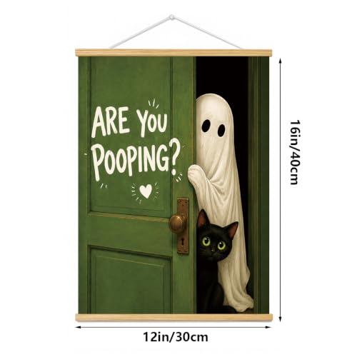 Set of 3 Canvas Wall Art Framed Farmhouse Bible Verses Decor Sign Christian Faith Scripture for Home Living Room Bedroom (ARE YOU POOPING-B, 16" L x 12" W) - color: ARE YOU POOPING-B, size: 16"L x 12"W