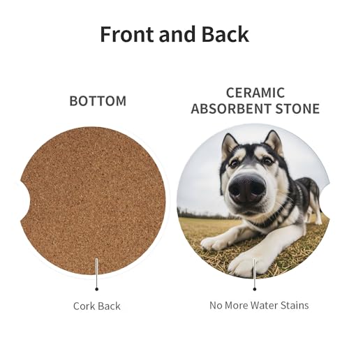 Car Coasters for Cup Holder 2 Pack - Dog - color: Dog