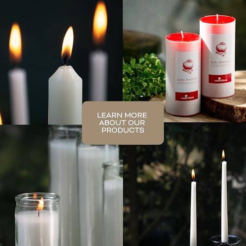 Advent Taper Candles, 4 Pack, 10 Inch, Purple & Pink, Unscented