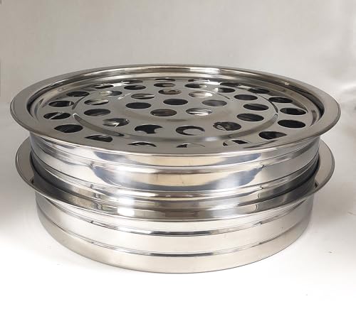 2 Pcs Communion Cup Trays for Church Service,2 Stackable Communion Serving Trays,Church Communion Trays Serving Ware Sets W/ 160pcs Disposable Cups