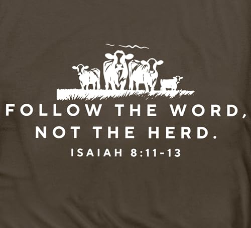 Western Christian Shirts for Women Jesus Bible Verse Religious Tshirt - color: Brown, size: Large