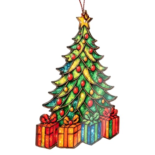 Northern Lights Ornament, Starry Night Beautiful Christmas Ornaments, Starry Night Gifts, Xmas Tree Decorations, Gift for Coworker, Friends, Family, Secret Santa Gift, Christmas Ornament 2025 - color: Crmtree